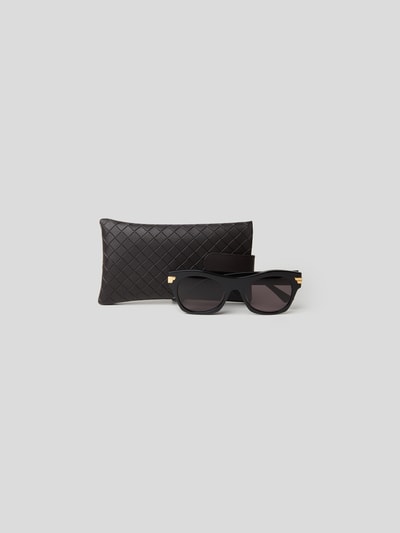 Bottega Veneta Unisex Sonnenbrille mit Brand-Details Black 6