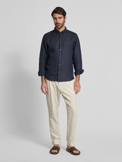 MCNEAL Leinenhose aus Leinen-Mix Offwhite Melange 1