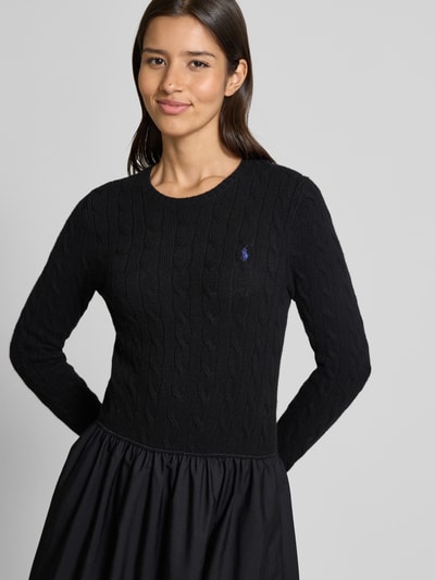 Polo Ralph Lauren Getailleerde midi-jurk van lanawolmix met kasjmier  - 3