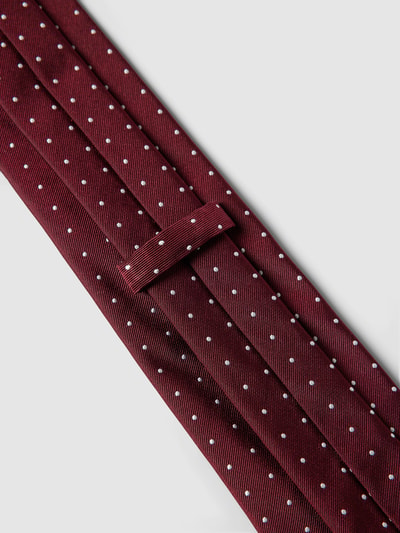 BOSS Slim Fit Krawatte mit Allover-Muster Bordeaux 4