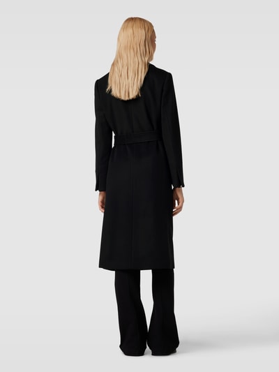 MAX&Co. Mantel aus Wolle mit seitlichen Eingrifftaschen Modell 'RUNAWAY' Black 5