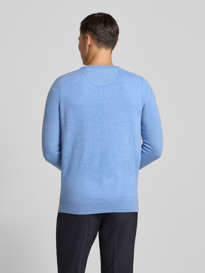 Fynch-Hatton Regular Fit Pullover mit Kaschmir-Anteil Modell 'Merino' Hellblau 5
