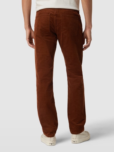 Christian Berg Men Ribcordbroek met stretch Cognac - 5