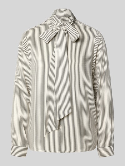 Milano Italy Regular Fit Schluppenbluse aus Viskose Beige 2