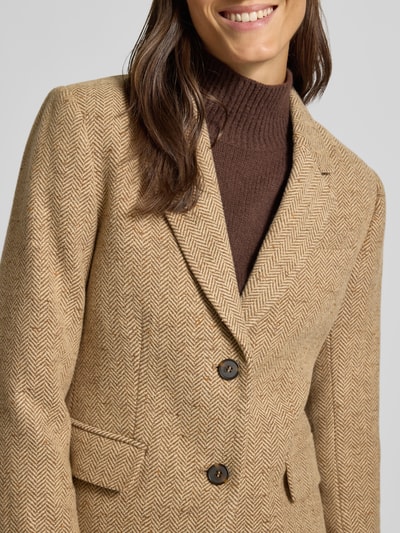 Gant Żakiet z kieszeniami z patką i kołnierzem z połami Camel 3