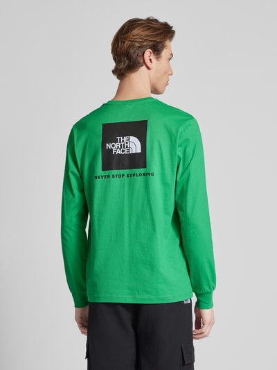 The North Face Shirt met lange mouwen en labelprint, model 'REDBOX' Groen - 5