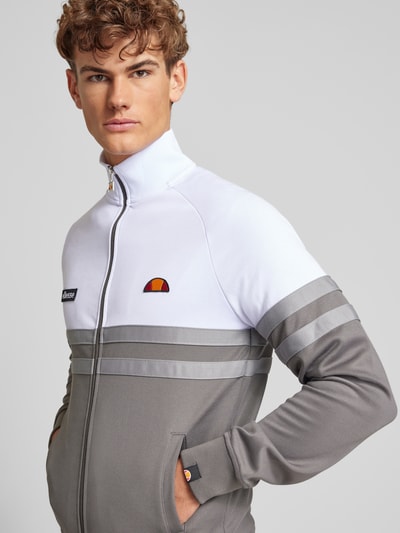 Ellesse Sweatjacke mit Label-Patches Modell 'RIMINI TRACK TOP' Mittelgrau 3