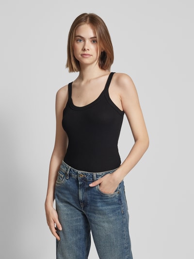 Gina Tricot Tanktop in Ripp-Optik Black 4