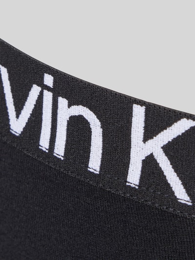 Produktfoto, Slip aus Baumwoll-Mix im 3er-Pack von Calvin Klein Underwear in Optik: Unifarben mit Label-Schriftzug, elastischer Label-Bund, Materialverarbeitung: Stretch
