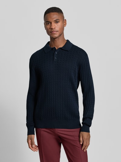 MCNEAL Gebreide pullover met polokraag Marineblauw - 4