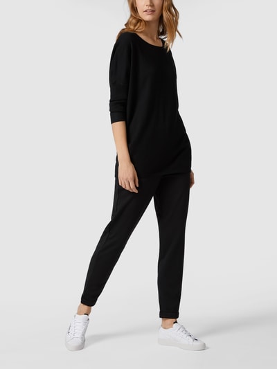 FREE/QUENT Sweter z dzianiny w jednolitym kolorze model ‘JONE’ Czarny 1