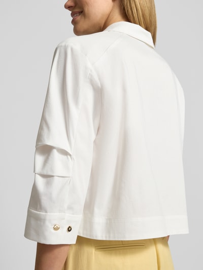 Marc Cain Bluse mit Reverskragen und 3/4-Arm Offwhite 3