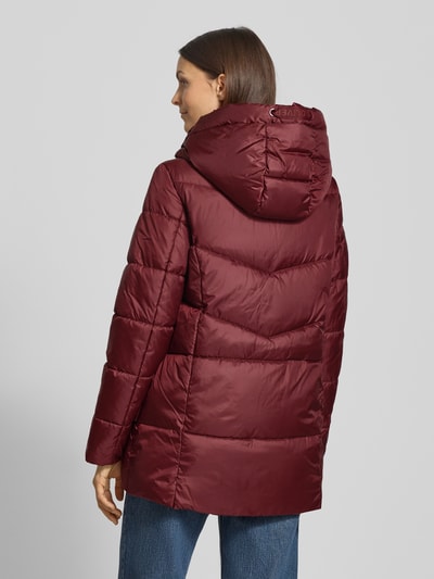 s.Oliver RED LABEL Regular Fit Steppjacke mit Kapuze Bordeaux 5