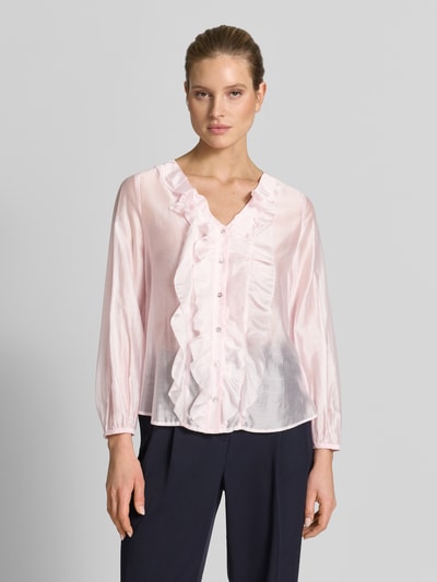 s.Oliver BLACK LABEL Bluzka o kroju regular fit z mieszanki lyocellu Różowawy 4