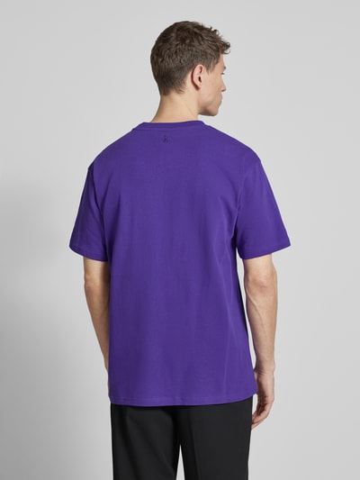 ARMEDANGELS Relaxed Fit T-Shirt aus Bio-Baumwoll-Mix Modell 'MAARKOS' Violett 5