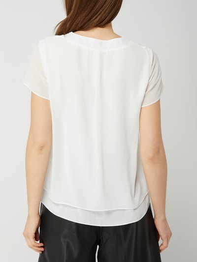 s.Oliver BLACK LABEL Blouseshirt met dubbele-laagjeslook Offwhite - 5