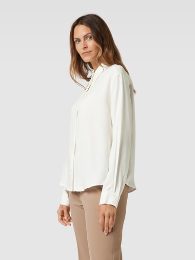 OPUS Overhemdblouse van viscose met knoopsluiting, model 'Felpina' Offwhite - 4