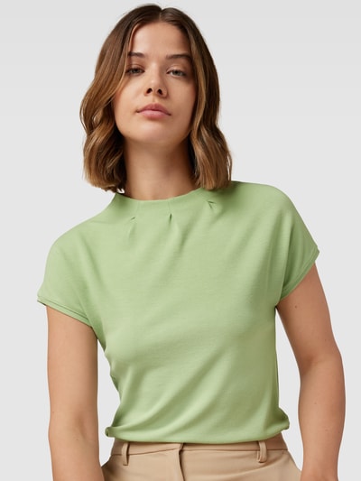 Fransa Blouse met viscose in effen design Rietgroen - 3