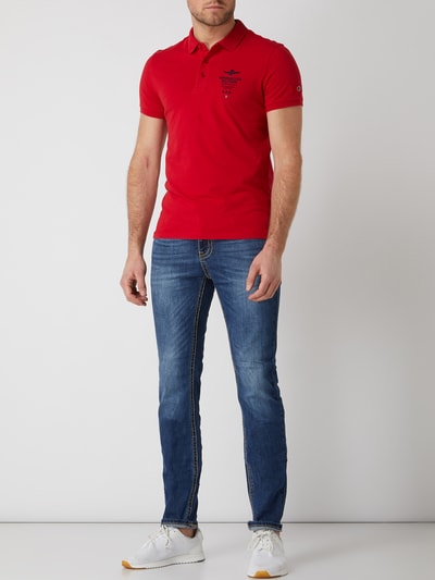 Aeronautica Militare Katoenen poloshirt Rood - 1