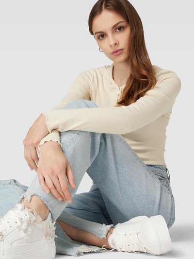 REVIEW Jacke mit Muschelsaum Beige 3