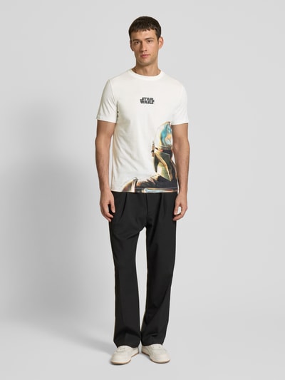 s.Oliver RED LABEL Regular Fit T-Shirt aus Baumwolle mit Starwars®-Print Offwhite 1