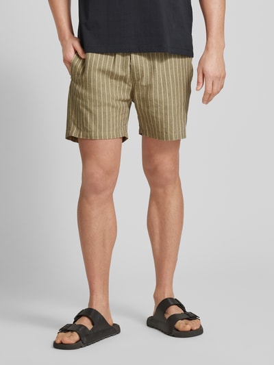 ROTHOLZ Regular Fit Shorts mit Streifenmuster Modell 'Everyday' Sand 4