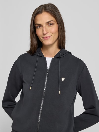 Guess Activewear Sweatjacke mit Label-Detail Modell 'OLYMPE' Black 3