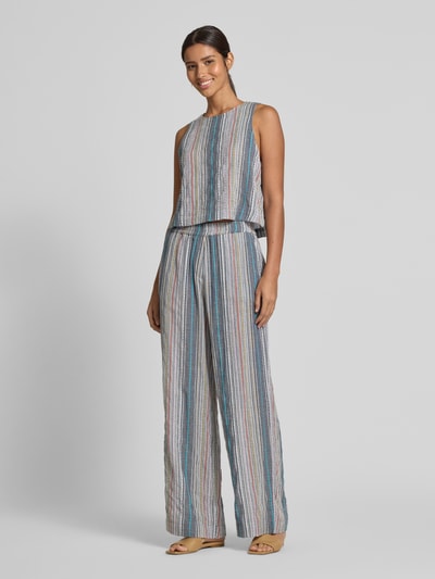 JAKE*S STUDIO WOMAN Hose mit Eingrifftaschen und elastischem Bund Eisblau 1