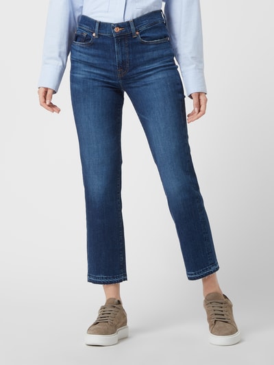 7 For All Mankind Straight Fit Jeans mit Stretch-Anteil Blau 4