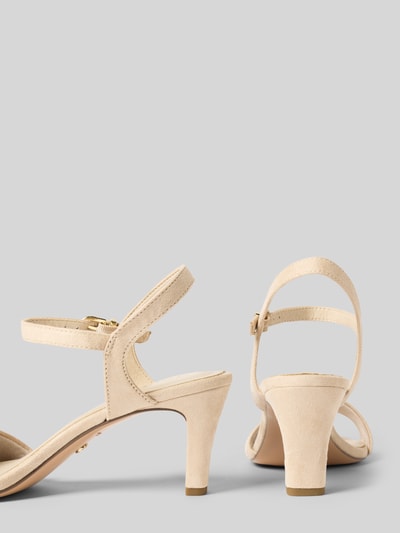 Tamaris Sandały z imitacji weluru Beżowy 2