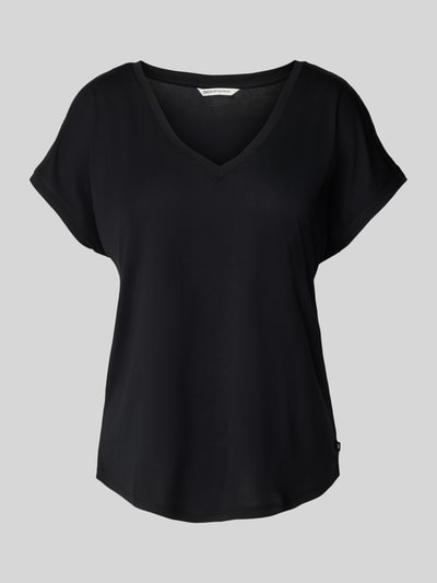 Tom Tailor Denim Loose Fit T-Shirt aus aus Viskose-Mix Black 2