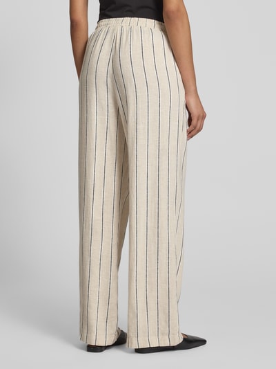 ICHI Stoffen broek van een mix van linnen en viscose, model 'LINNO' Offwhite - 5