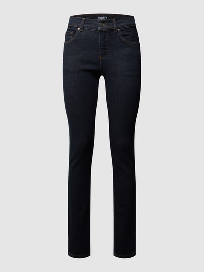 Angels Skinny fit jeans met labelpatch  Donkerblauw - 2