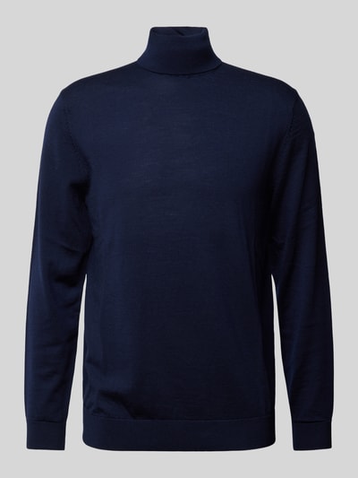 SELECTED HOMME Rollkragenpullover aus Wolle Modell 'TRAY' Dunkelblau 1