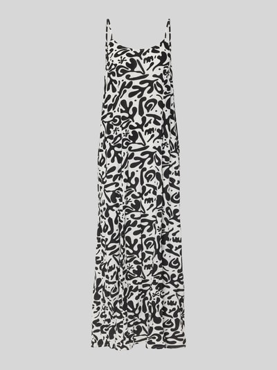 Produktfoto, Schmales Freizeitkleid aus reiner Viskose Modell 'BARRI' von Pieces, efekt: wzór na całej powierzchni, krój wąski, długość maxi, dekolt henley, cienkie ramiączka, wykończenie materiału: tkanina, materiał: czysta wiskoza