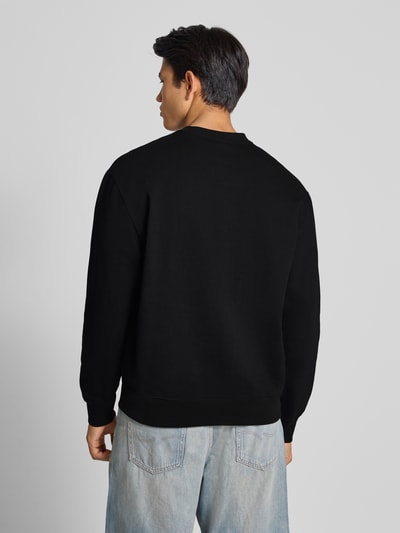 Calvin Klein Jeans Regular fit sweatshirt met logopatch, model 'Terry' Zwart - 5