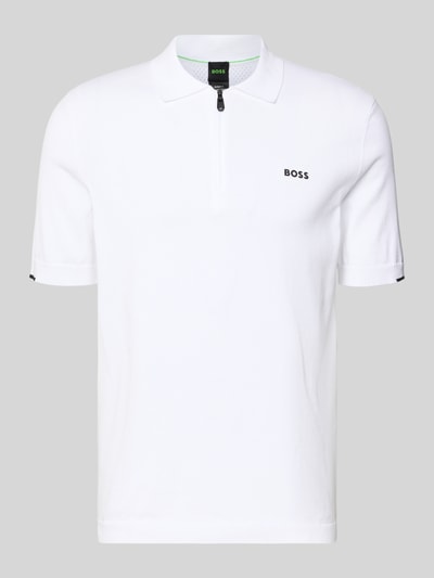 BOSS Green Koszulka polo o kroju regular fit z czystej bawełny model 'KN_EVER-X' Biały 2