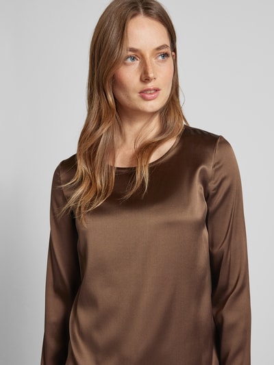 MaxMara Leisure Blusenshirt mit Rundhalsausschnitt Modell 'MOLDAVA' Hellbraun 3