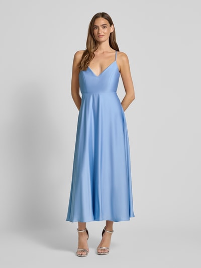 Jake*s Cocktail Cocktailkleid mit V-Ausschnitt Hellblau 4