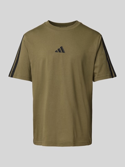 ADIDAS SPORTSWEAR T-Shirt mit Logo-Stitching Oliv 1