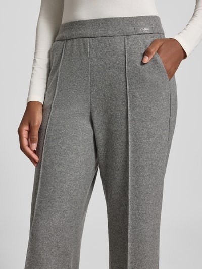 Cambio Flared stoffen broek met verkorte pasvorm, model 'CAMERON' Middengrijs - 3