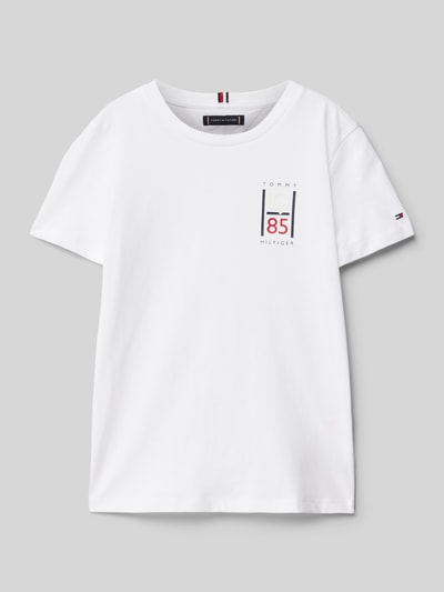 Tommy Hilfiger Teens T-Shirt mit Label-Print Weiss 1