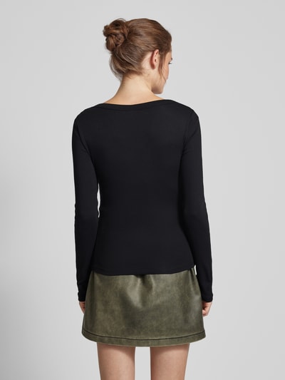 Gina Tricot Longsleeve mit Feinripp Black 5