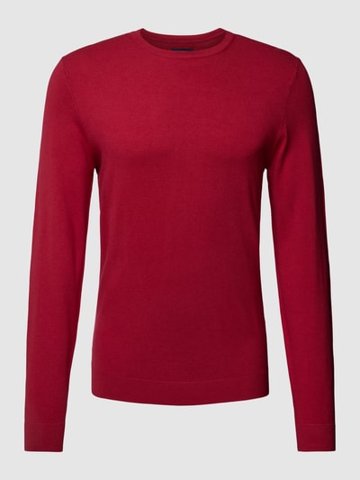 MCNEAL Gebreide pullover van viscosemix met ronde hals Rood gemêleerd - 2