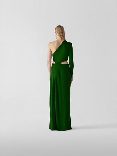 Victoria Beckham Maxikleid mit Cut Outs Dunkelgruen 5