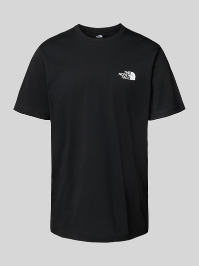 The North Face T-shirt z nadrukiem z logo Metaliczny czarny 2