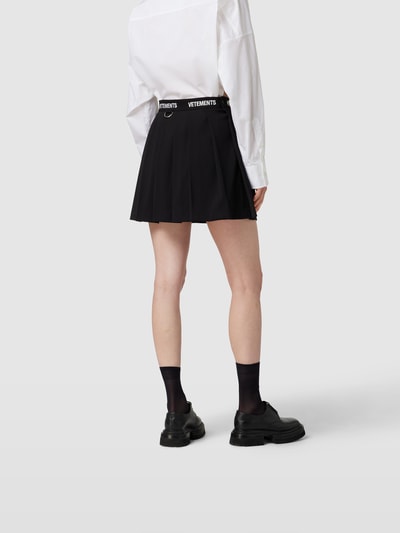 VETEMENTS Minirock mit Label-Stitching Black 5