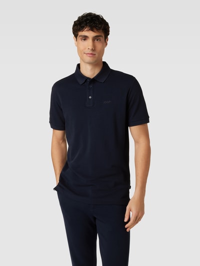 JOOP! Collection Poloshirt in effen design, model 'Primus' Marineblauw - 4