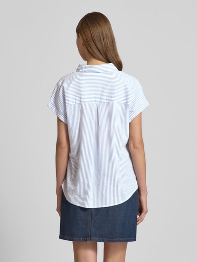 Tom Tailor Denim Loose Fit Bluse mit Streifenmuster Blau 5