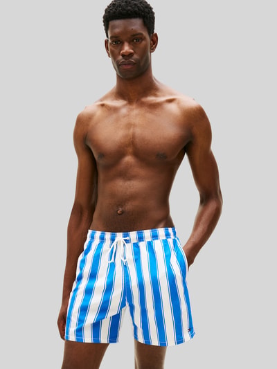 Tommy Hilfiger Regular Fit Badeshorts mit Allover-Muster Royal 4
